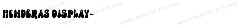 Hendbras Display字体转换